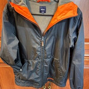 GAP Kids Black and Orange Raincoat